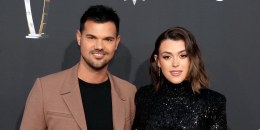 Taylor and Tay Lautner at the 13th annual NFL Honors at Resorts World Theatre on Feb. 8, 2024 in Las Vegas.