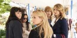 BIG LITTLE LIES, from left: Shailene Woodley, Zoe Kravitz, Reese Witherspoon, Nicole Kidman, Laura Dern, (Season 2, premiered June 9, 2019). photo: Jennifer Clasen / (C)HBO / Courtesy: Everett Collection